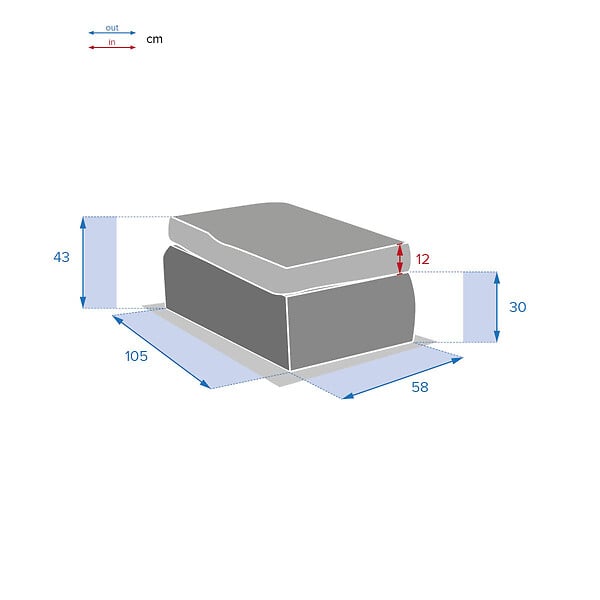 HESPERIDE - Pouf de jardin "Mooréa" savana en aluminium traité époxy et résine tressée - large
