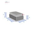 HESPERIDE - Pouf de jardin "Mooréa" savana en aluminium traité époxy et résine tressée - vignette