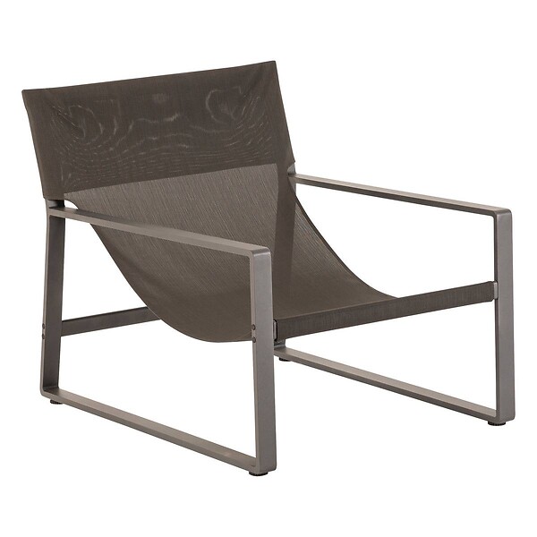 HESPERIDE - Fauteuil relax de jardin "Lambinio" graphite en aluminium en acier traité en epoxy - large