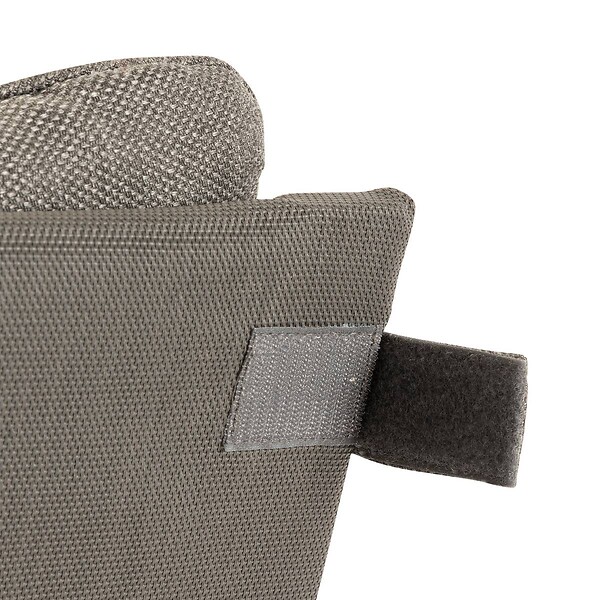 HESPERIDE - Fauteuil relax de jardin "Lambinio" graphite en aluminium en acier traité en epoxy - large