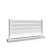 INTERSUN - Clôture ranch panneau ajouré 6 lames L 1911 x H 1090 mm - Blanc RAL 9010 - vignette