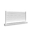 INTERSUN - Clôture ranch panneau plein 7 lames L 1911 x H 1115 mm - Blanc RAL 9010 - vignette