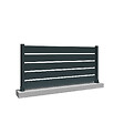 INTERSUN - Clôture ranch panneau ajouré 6 lames L 1911 x H 1090 mm - Gris anthracite RAL 7016 - vignette