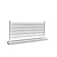 INTERSUN - Clôture brise-vue 3 lames L 1911 x H 478 mm - Blanc RAL 9010 - vignette