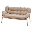 HESPERIDE - Salon de jardin "Meloane" taupe 5 places en polyester et acier - vignette