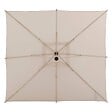 HESPERIDE - Parasol déporté carré "Manoa" argile & blé 2,5 x 2,5m en aluminium acier et polyester - vignette