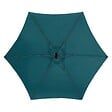 HESPERIDE - Parasol déporté rond "Manoa" bleu canard & graphite 3m en aluminium traité époxy - vignette