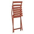 HESPERIDE - Chaise de jardin pliante "Greensboro" ambre en acier traité époxy - vignette