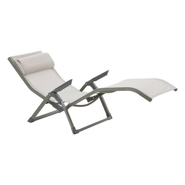 HESPERIDE - Transat "Decima" vert & vert laurier aluminium et texaline - large