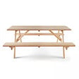 OVIALA - Table de pique nique en bois FSC 6 places - Norman - vignette