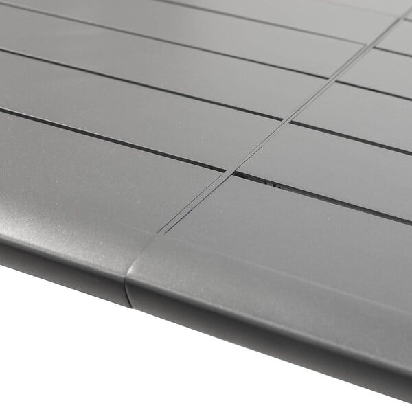 HESPERIDE - Table extensible rectangulaire alu Graphite Pavane - 6/10 places - Hespéride - large