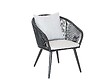 JARDILINE - Table de jardin rectangulaire en bois teck Comores avec 4 fauteuils Comores - Jardiline - vignette