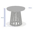 HESPERIDE - Table d appoint de jardin ronde "Osuna" 50 x 50cm en acacia - vignette