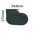 INTERSUN - Store banne coffre intégral HEVOA 5,00x3,50 M (Manuelle - Gris anthracite structuré RAL7016ST - Gris foncé 250g/m²) - vignette
