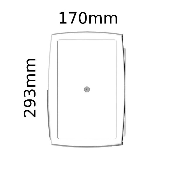 INTERSUN - Store banne coffre intégral SOA 6,00x3,50 M (Motorisé Secours à Télécommande + LED - Blanc satiné RAL9010 - Gris foncé 250g/m²) - large