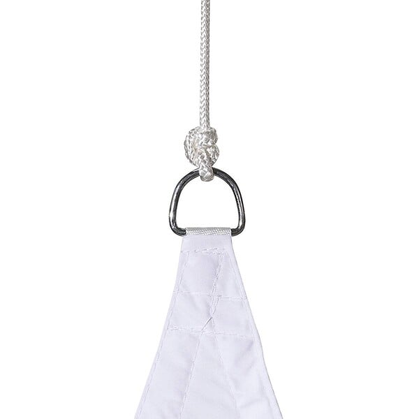 HESPERIDE - Voile d'ombrage triangulaire "Curacao" blanc 3x3x3m en polyester - large