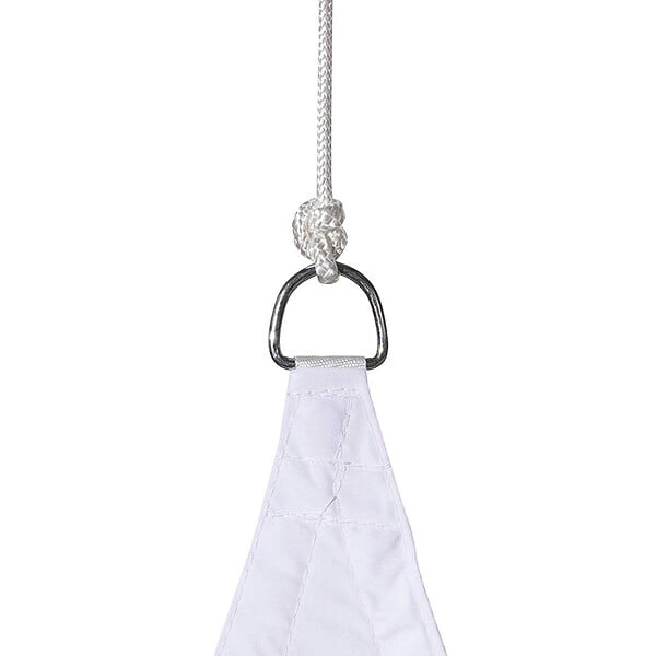 HESPERIDE - Voile d'ombrage triangulaire "Curacao" blanc 5x5x5m en polyester - large