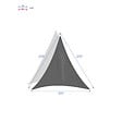 HESPERIDE - Voile d'ombrage triangulaire "Curacao" émeraude 2x2x2m en polyester - vignette