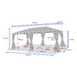HESPERIDE - Pergola Belize en aluminium et polycarbonate 6 x 3,6 m - Hespéride - vignette