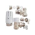 SOMATHERM FOR YOU - Kit thermostatique T301 équerre universel complet D14 en laiton blanc - vignette