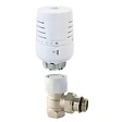 CENTRALE BRICO - Robinet thermostatique T302 équerre 3/4 en laiton blanc - vignette