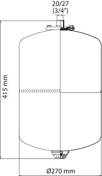 SOMATHERM FOR YOU - Vase expansion sanitaire 18 litres - large