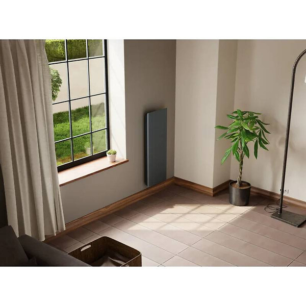 INTUIS - Radiateur à inertie Chamane nativ Intuis - Connecté - Vertical - 2000W - Anthracite - large