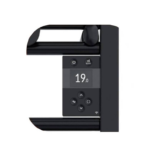 ATLANTIC - Sèche-serviettes étroit Atlantic Doris - 500W - WI-FI - Noir - large
