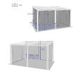 HESPERIDE - Moustiquaire pour pergola "Avila" graphite 4x3m en polyester - vignette