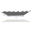 HESPERIDE - Toile de pergola "Enolie" ardoise 2,85x1,9m pour pergola "Enolie" 4x3,5m - vignette