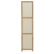 ID MARKET - Paravent intérieur bois et tissu beige - vignette