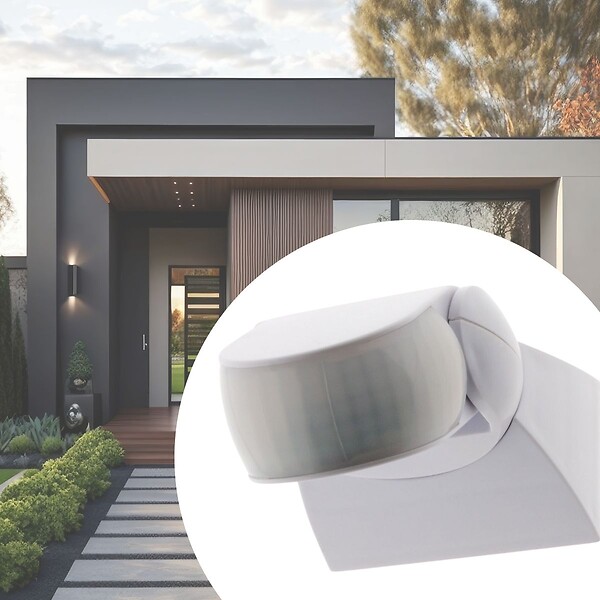 ELEXITY - Détecteur de mouvement mural + plafond - IP44 - Blanc - Zenitech - large