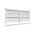 INTERSUN - Portail double battant motorisé mixte L 3000 x H 1745 mm - Blanc RAL 9010 - vignette