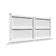 INTERSUN - Portail double battant motorisé plein L 3000 x H 1606 mm - Blanc RAL 9010 - vignette