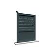 INTERSUN - Portillon mixte L 1000 x H 1745 mm - Gris anthracite RAL 7016 - vignette
