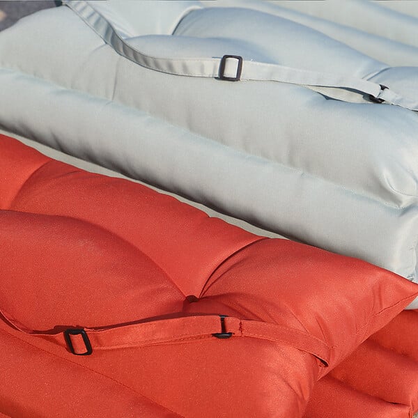 RED DECO - Lot de 2 matelas bain de soleil SORMIOU Vert olive Polyester 180x60CM - large