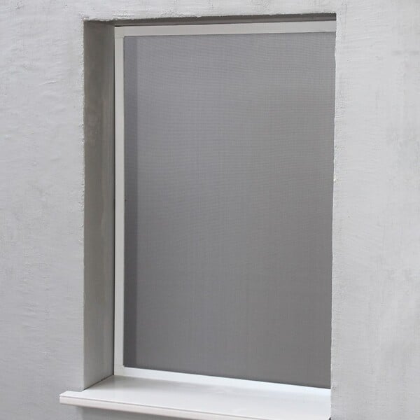 VOLET-MOUSTIQUAIRE - Moustiquaire Cadre Amovible Alu 100 cm x 100 cm Blanc - large