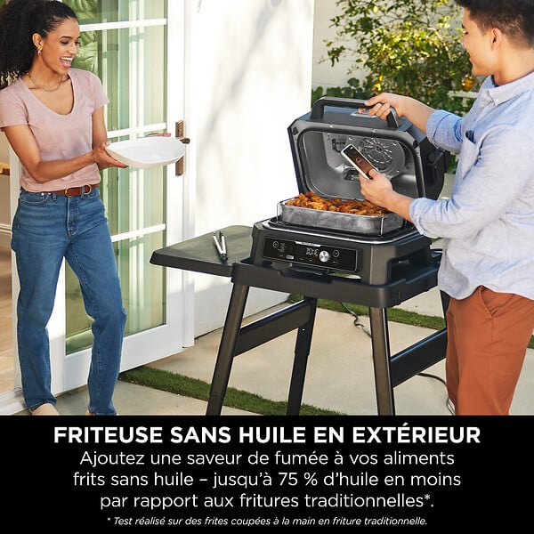 NINJA - Barbecue électrique et fumoir Ninja Woodfire Pro Connect XL - large