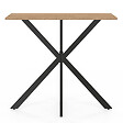 ID MARKET - Console ALIX pied araignée bois et noir - vignette