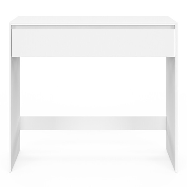 ID MARKET - Console 1 tiroir TOMI bois blanc - large