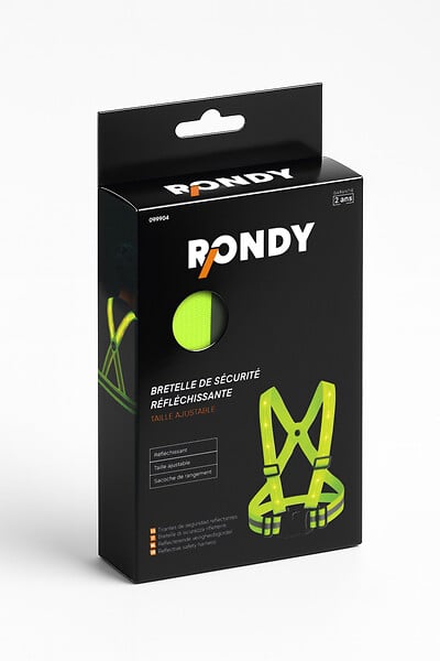 RONDY - Bretelle de sécurité réfléchissante - large