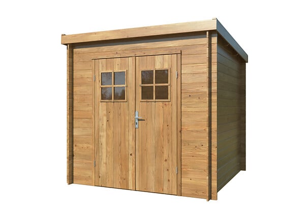WHITE WOOD - Abri de jardin en bois Zoé 2 traité autoclave ép.19mm - White Wood - 4,8m² - large