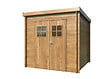 WHITE WOOD - Abri de jardin en bois Zoé 2 traité autoclave ép.19mm - White Wood - 4,8m² - vignette