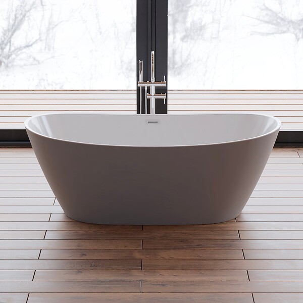 SPALINA - Baignoire Ilot Venecia 170 grise 170 x80 x57 cm, by SPALINA - large