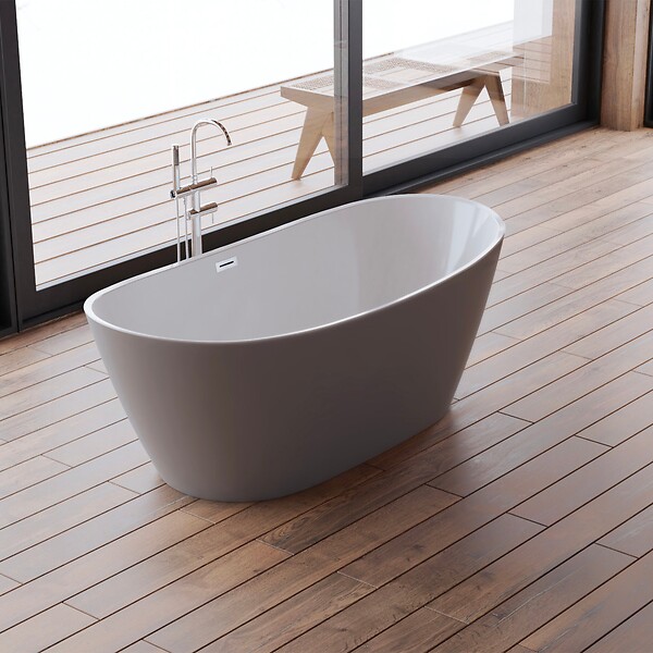 SPALINA - Baignoire Ilot Venecia 170 grise 170 x80 x57 cm, by SPALINA - large