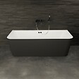 SPALINA - Baignoire Ilot Mint 180 noire 180 x81 x57 cm, by SPALINA - vignette