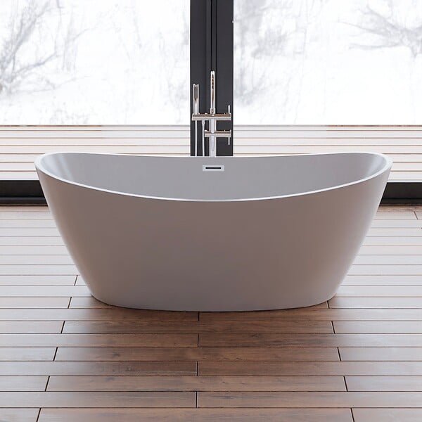 SPALINA - Baignoire Ilot Neroon 2.0 170 blanche 170 x80 x60 cm, by SPALINA - large
