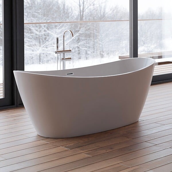SPALINA - Baignoire Ilot Neroon 2.0 170 blanche 170 x80 x60 cm, by SPALINA - large
