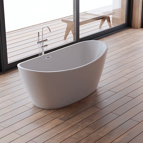 SPALINA - Baignoire Ilot Neroon 2.0 170 blanche 170 x80 x60 cm, by SPALINA - large