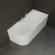 SPALINA - Baignoire Ilot Capri 170 droite blanche + robinetterie chromée 170 x76 x58 cm, by SPALINA - vignette